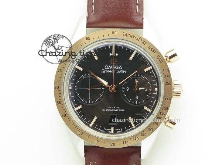 1230 Speedmaster ’57 Co-Axial OMF 1:1 Best Edition Black Dial White Markers On SS Bracelet A Durable 8146